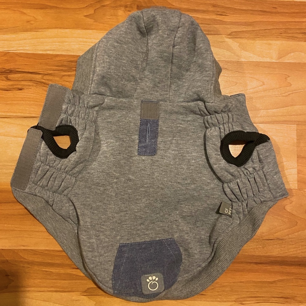 GF Pet small, lined hoodie for small breed dog/puppy
